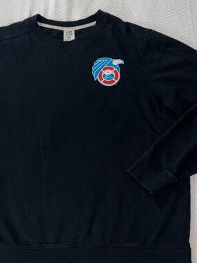 USCG Coast Guard sweatshirt fleece black long sleeve men’s large